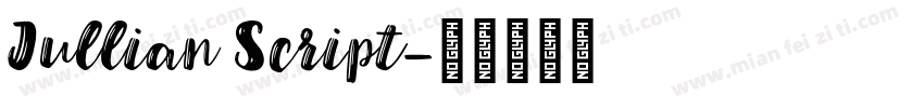 Jullian Script字体转换